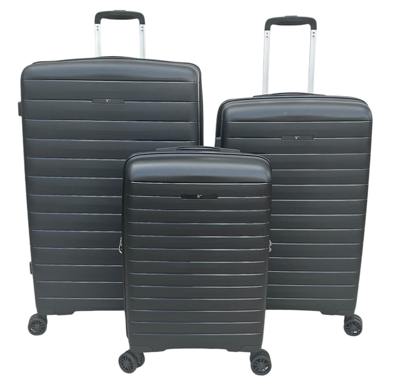 Verage Michelin 3 tlg. Kofferset – unzerbrechlicher erweiterbarer Hartschalen-Koffer mit TSA-Schloss schwarz - Schluga Koffer & Taschen GmbH