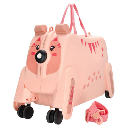 ZEBRA TRENDS Ranger Hartschalen-Trolley Kompakt 55 cm Rosa Kinderkoffer 48 Liter Polypropylen 4-Rollen