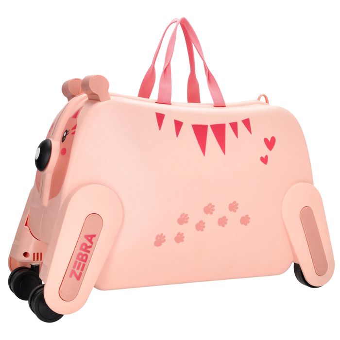 ZEBRA TRENDS Ranger Hartschalen-Trolley Kompakt 55 cm Rosa Kinderkoffer 48 Liter Polypropylen 4-Rollen