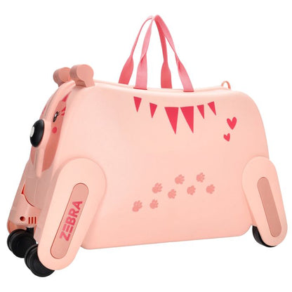 ZEBRA TRENDS Ranger Hartschalen-Trolley Kompakt 55 cm Rosa Kinderkoffer 48 Liter Polypropylen 4-Rollen