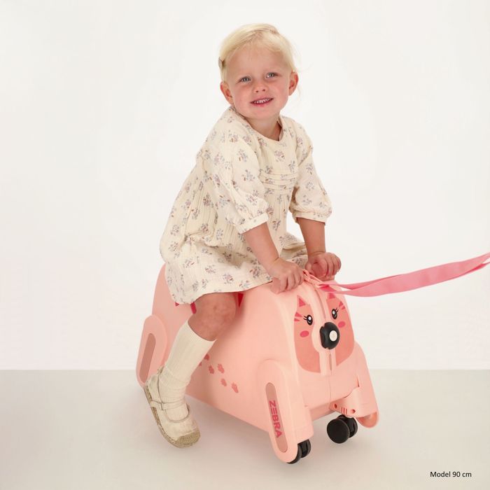 ZEBRA TRENDS Ranger Hartschalen-Trolley Kompakt 55 cm Rosa Kinderkoffer 48 Liter Polypropylen 4-Rollen