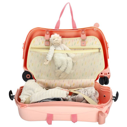 ZEBRA TRENDS Ranger Hartschalen-Trolley Kompakt 55 cm Rosa Kinderkoffer 48 Liter Polypropylen 4-Rollen