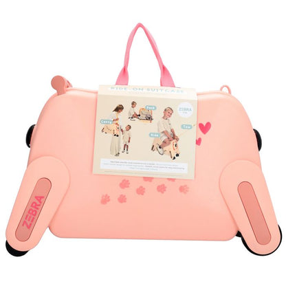 ZEBRA TRENDS Ranger Hartschalen-Trolley Kompakt 55 cm Rosa Kinderkoffer 48 Liter Polypropylen 4-Rollen