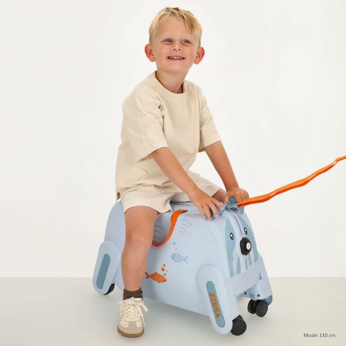 ZEBRA TRENDS Ranger Hartschalen-Trolley Kompakt 55 cm Blau Kinderkoffer 48 Liter Polypropylen 4-Rollen