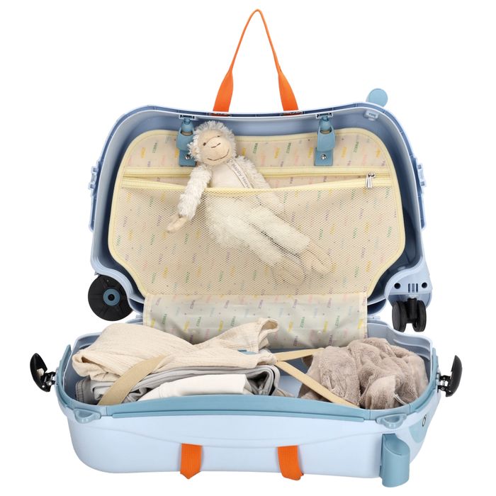 ZEBRA TRENDS Ranger Hartschalen-Trolley Kompakt 55 cm Blau Kinderkoffer 48 Liter Polypropylen 4-Rollen