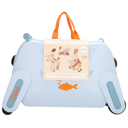 ZEBRA TRENDS Ranger Hartschalen-Trolley Kompakt 55 cm Blau Kinderkoffer 48 Liter Polypropylen 4-Rollen