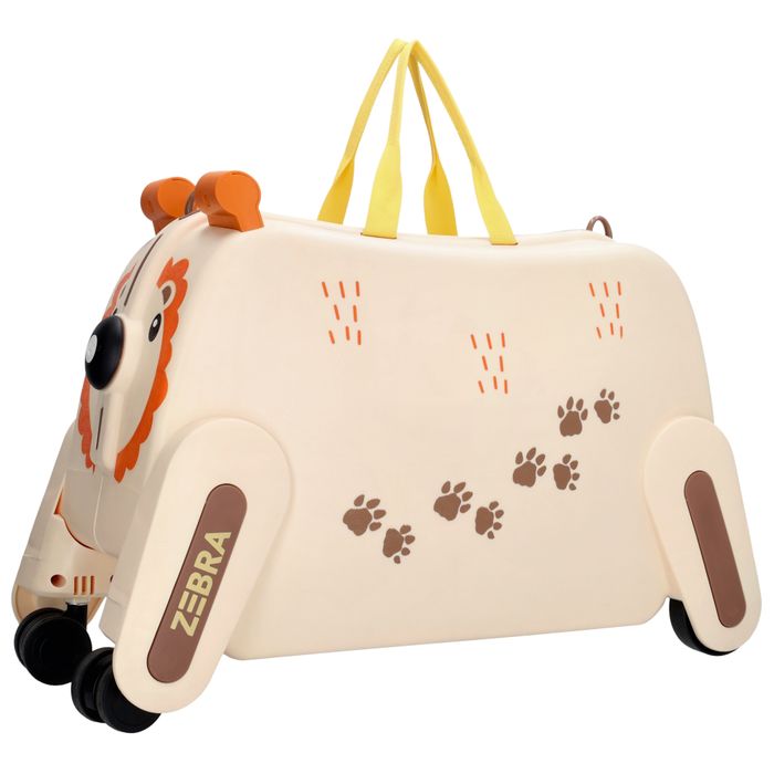 ZEBRA TRENDS Ranger Hartschalen-Trolley Kompakt 55 cm Beige Kinderkoffer 48 Liter Polypropylen 4-Rollen