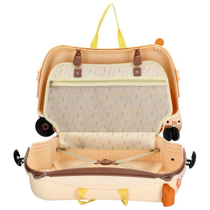 ZEBRA TRENDS Ranger Hartschalen-Trolley Kompakt 55 cm Beige Kinderkoffer 48 Liter Polypropylen 4-Rollen