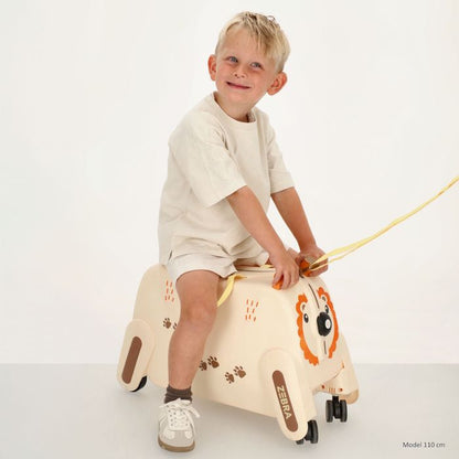ZEBRA TRENDS Ranger Hartschalen-Trolley Kompakt 55 cm Beige Kinderkoffer 48 Liter Polypropylen 4-Rollen