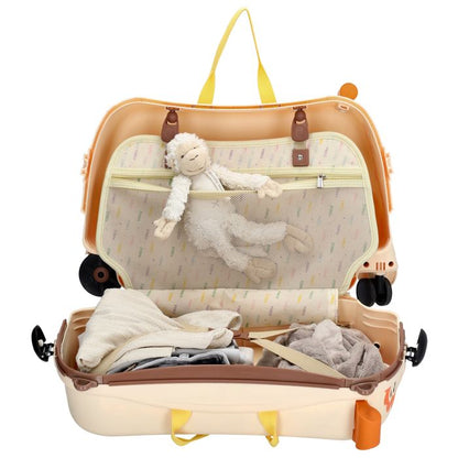 ZEBRA TRENDS Ranger Hartschalen-Trolley Kompakt 55 cm Beige Kinderkoffer 48 Liter Polypropylen 4-Rollen