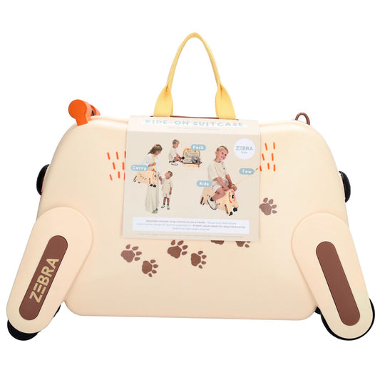 ZEBRA TRENDS Ranger Hartschalen-Trolley Kompakt 55 cm Beige Kinderkoffer 48 Liter Polypropylen 4-Rollen