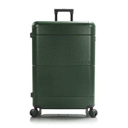 Heys Zen 30″ Hartschalen-Trolley – 100 % Polycarbonat, ca. 125 L Volumen, erweiterbar, 76 × 51 × 30 cm, 4 Rollen, grün