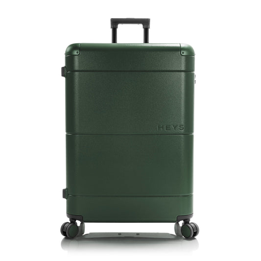 Heys Zen 30″ Hartschalen-Trolley – 100 % Polycarbonat, ca. 125 L Volumen, erweiterbar, 76 × 51 × 30 cm, 4 Rollen, grün