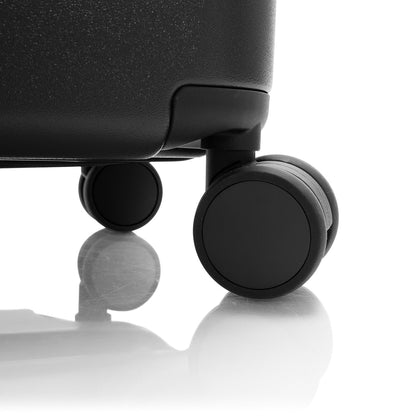 Heys Zen 30″ Hartschalen-Trolley – 100 % Polycarbonat, ca. 125 L Volumen, erweiterbar, 76 × 51 × 30 cm, 4 Rollen, schwarz