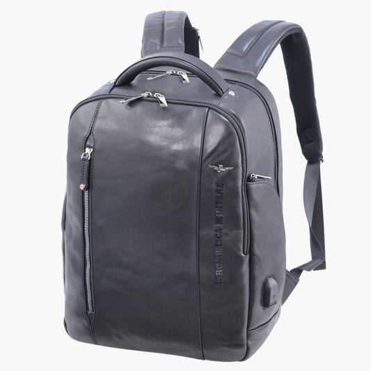 Aeronautica Militare – Thunder – Laptop-Rucksack aus Leder – 43 × 29 × 15 cm
