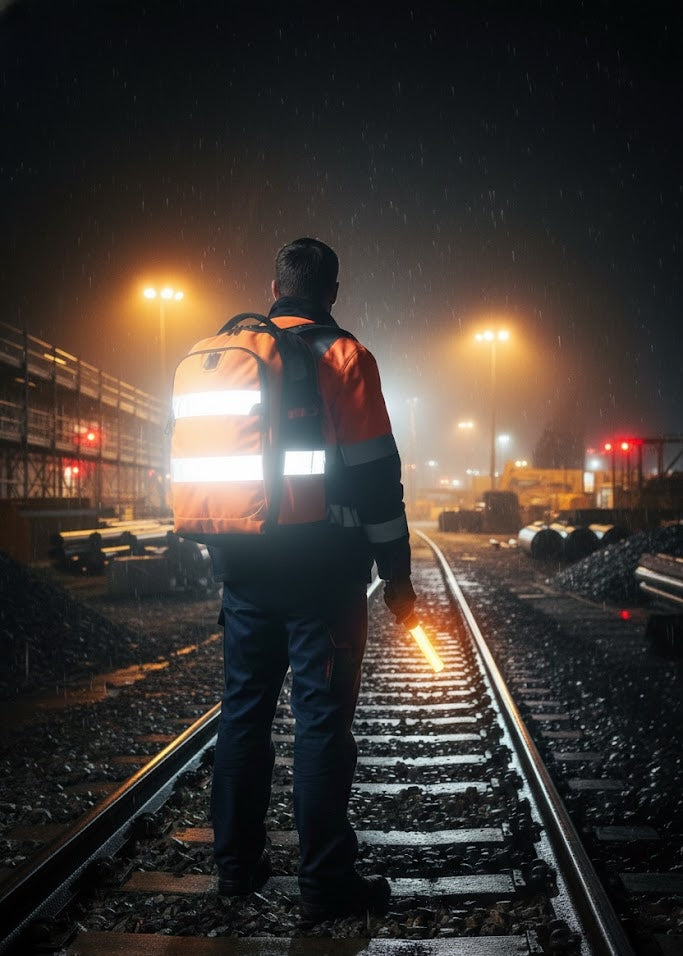 Arbeitsrucksack Warnfarbe Orange – Hochsichtbarer Sicherheitsrucksack - Schluga Koffer & Taschen GmbH