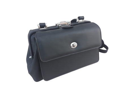 Schaffnertasche Lenkertasche Conductor Bag Kassiertasche Echtleder Rindleder Art 1203 - schwarz sofort lieferbar