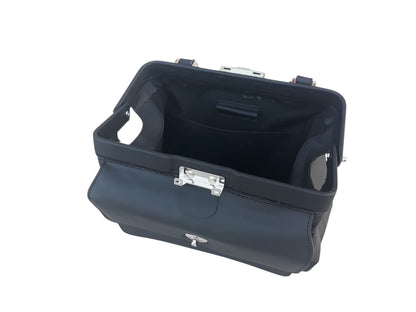 Schaffnertasche Lenkertasche Conductor Bag Kassiertasche Echtleder Rindleder Art 1203 - schwarz sofort lieferbar