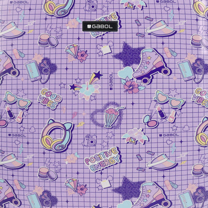 Gabol Funny Kabinentrolley Kinder – 40 × 55 × 20 cm, ca. 37 L, ABS/Polycarbonat, 4-Rollen, TSA-Schloss