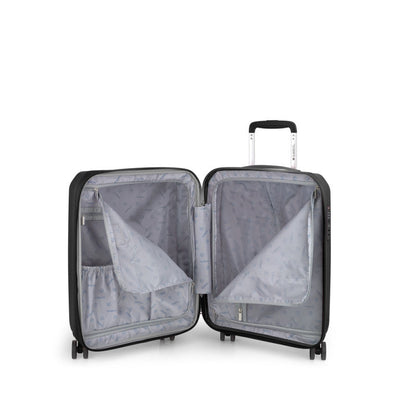 GABOL Infinity Handgepäck-Trolley S 55 cm EXP | Bruchsicherer Kabinenkoffer (46L) mit TSA & erweiterbarem Volumen schwarz