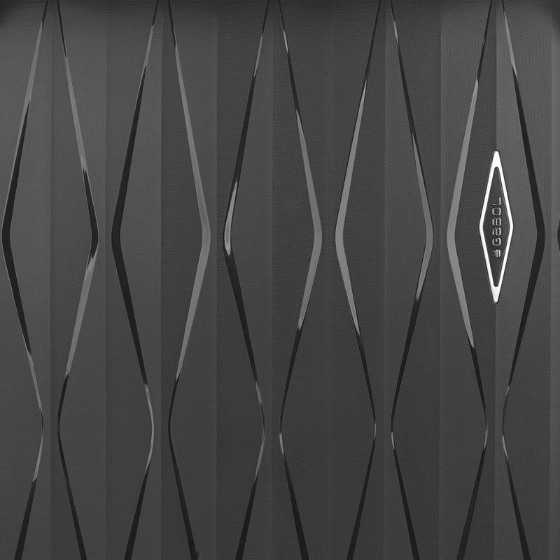 GABOL Infinity Handgepäck-Trolley S 55 cm EXP | Bruchsicherer Kabinenkoffer (46L) mit TSA & erweiterbarem Volumen schwarz