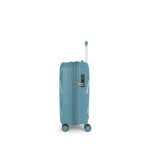 GABOL Infinity Handgepäck-Trolley S 55 cm EXP | Bruchsicherer Kabinenkoffer (46L) mit TSA & erweiterbarem Volumen türkis