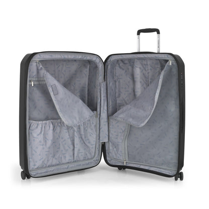 GABOL Infinity Hartschalenkoffer L 75 cm EXP Schwarz | Bruchsicherer XXL-Trolley (119L) mit TSA & Polypropylen schwarz