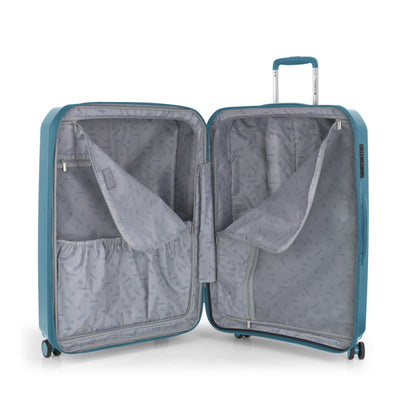 GABOL Infinity Hartschalenkoffer L 75 cm EXP Türkis | Bruchsicherer XXL-Trolley (119L) mit TSA & Polypropylen türkis