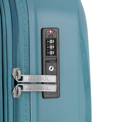 GABOL Infinity Hartschalenkoffer L 75 cm EXP Türkis | Bruchsicherer XXL-Trolley (119L) mit TSA & Polypropylen türkis