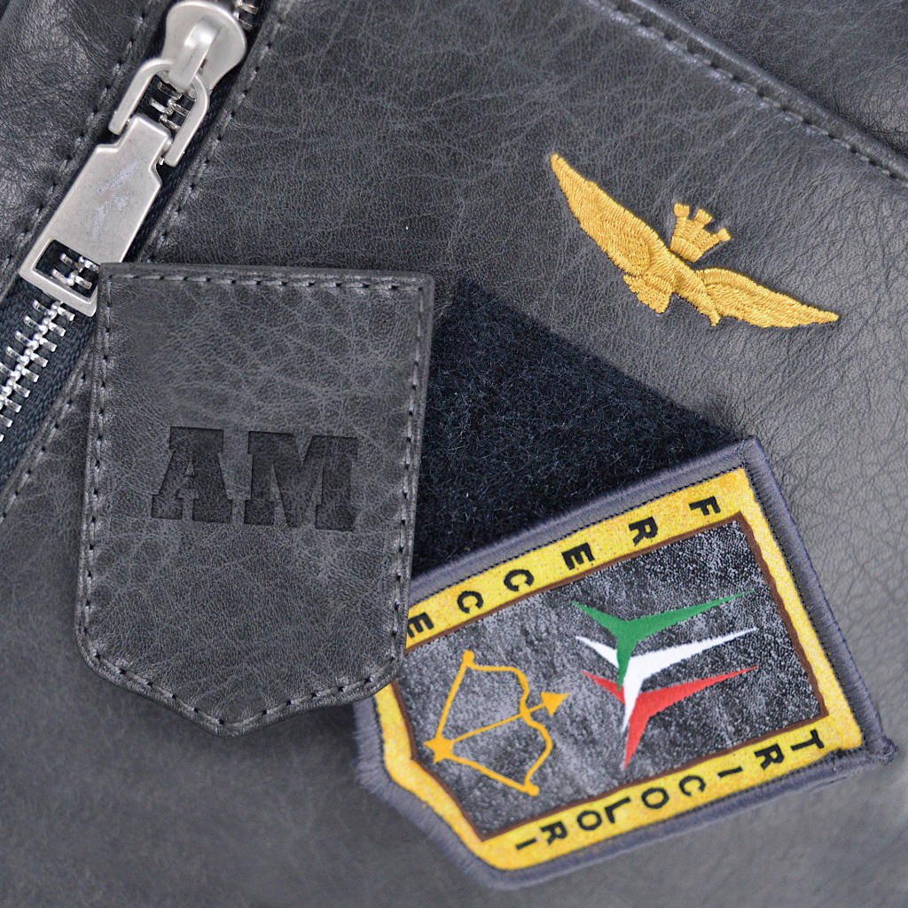 Aeronautica Militare Pilot Helm-Tasche Helmtasche Laptoptasche AM-310 Grün / Schwarz
