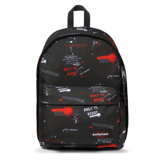 Eastpak Out of Office Rucksack – 27 L, Laptopfach 14", ergonomische Träger, wasserabweisend - tags black