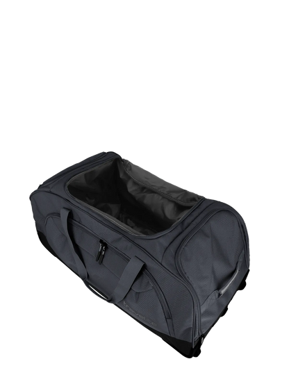 travelite Kick Off Rollenreisetasche XL 77 cm | Riesiger Sport-Trolley (120L) mit Schuhfach & Leichtlaufrollen schwarz