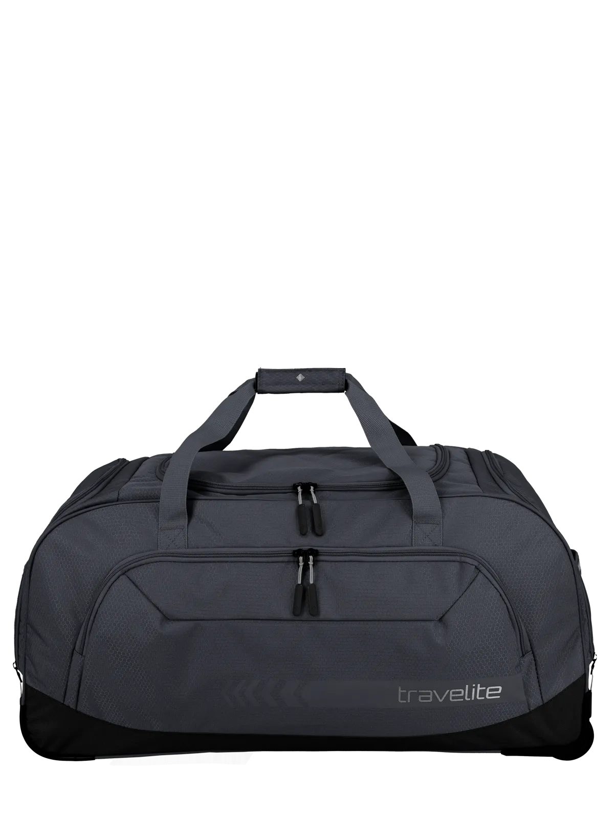 travelite Kick Off Rollenreisetasche XL 77 cm | Riesiger Sport-Trolley (120L) mit Schuhfach & Leichtlaufrollen schwarz