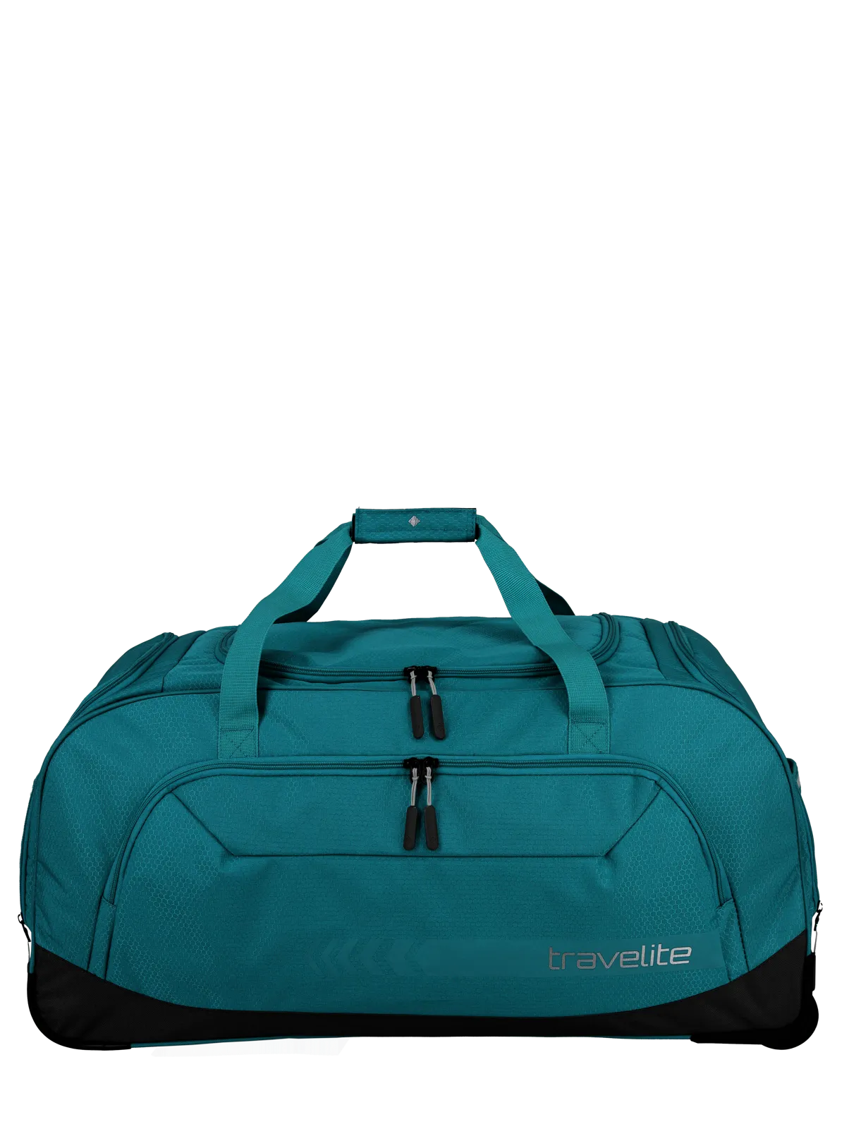 travelite Kick Off Rollenreisetasche XL 77 cm | Riesiger Sport-Trolley (120L) mit Schuhfach & Leichtlaufrollen petrol