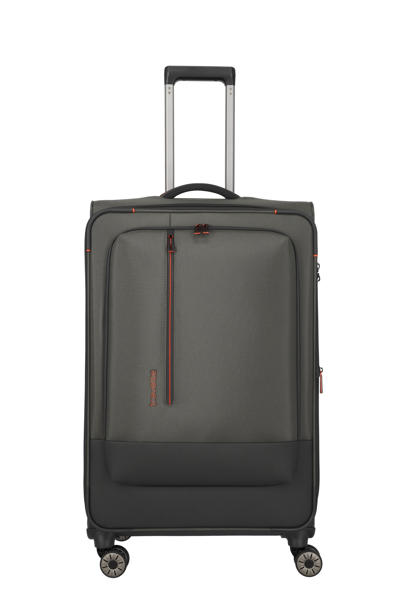 travelite – Crosslite Trolley L 77 cm – Großer Weichschalen-Reisekoffer, erweiterbar auf 93L, 4 Doppel-Rollen & TSA-Sicherheit
