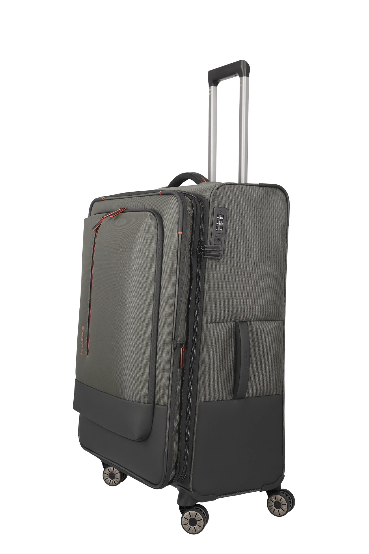 travelite – Crosslite Trolley L 77 cm – Großer Weichschalen-Reisekoffer, erweiterbar auf 93L, 4 Doppel-Rollen & TSA-Sicherheit