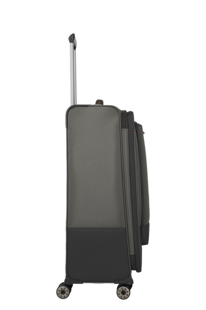 travelite – Crosslite Trolley L 77 cm – Großer Weichschalen-Reisekoffer, erweiterbar auf 93L, 4 Doppel-Rollen & TSA-Sicherheit