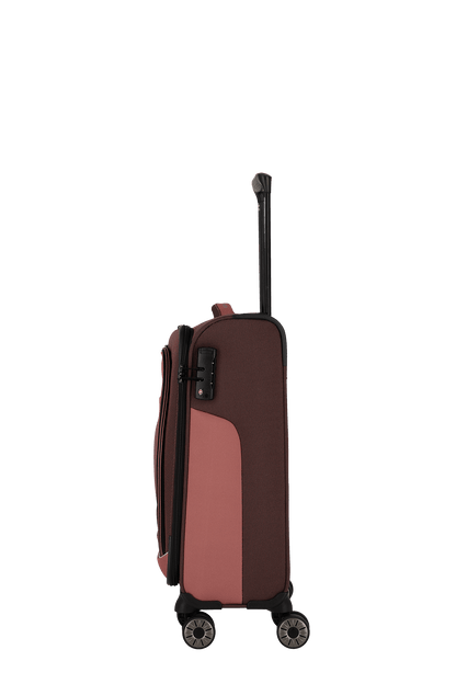 Travelite Viia Kabinentrolley Size S 55x38x20cm weich Kabinengröße Polyester Frühlingsrose