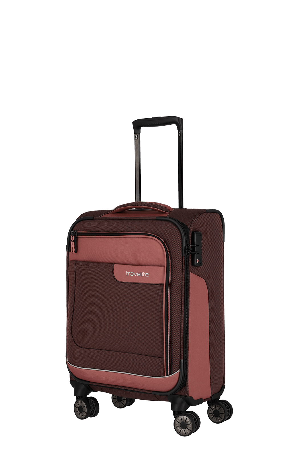 Travelite Viia Kabinentrolley Size S 55x38x20cm weich Kabinengröße Polyester Frühlingsrose