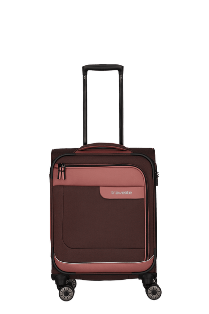 Travelite Viia Kabinentrolley Size S 55x38x20cm weich Kabinengröße Polyester Frühlingsrose