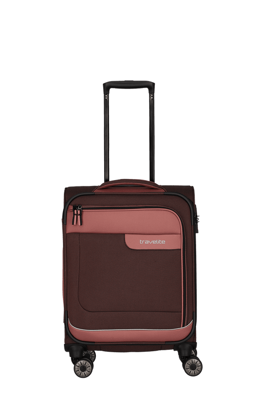Travelite Viia Kabinentrolley Size S 55x38x20cm weich Kabinengröße Polyester Frühlingsrose