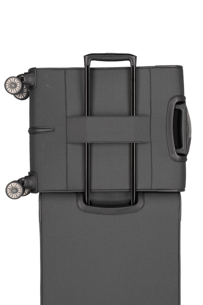 Travelite Viia Kabinentrolley Size S 55x38x20cm weich Kabinengröße Polyester schiefer