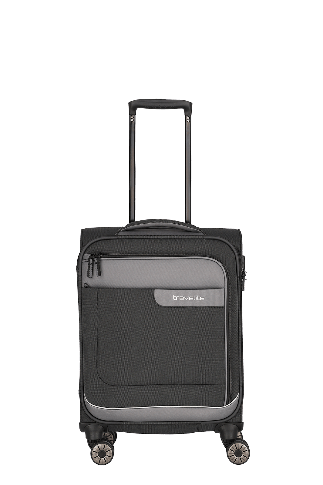 Travelite Viia Kabinentrolley Size S 55x38x20cm weich Kabinengröße Polyester schiefer