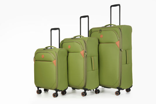 Verage Cambridge Spinner 3‑tlg. Reisetrolley‑Set – TSA-Zahlenschlösser & wasserabweisendes Polyester - fern green - Schluga Koffer & Taschen GmbH