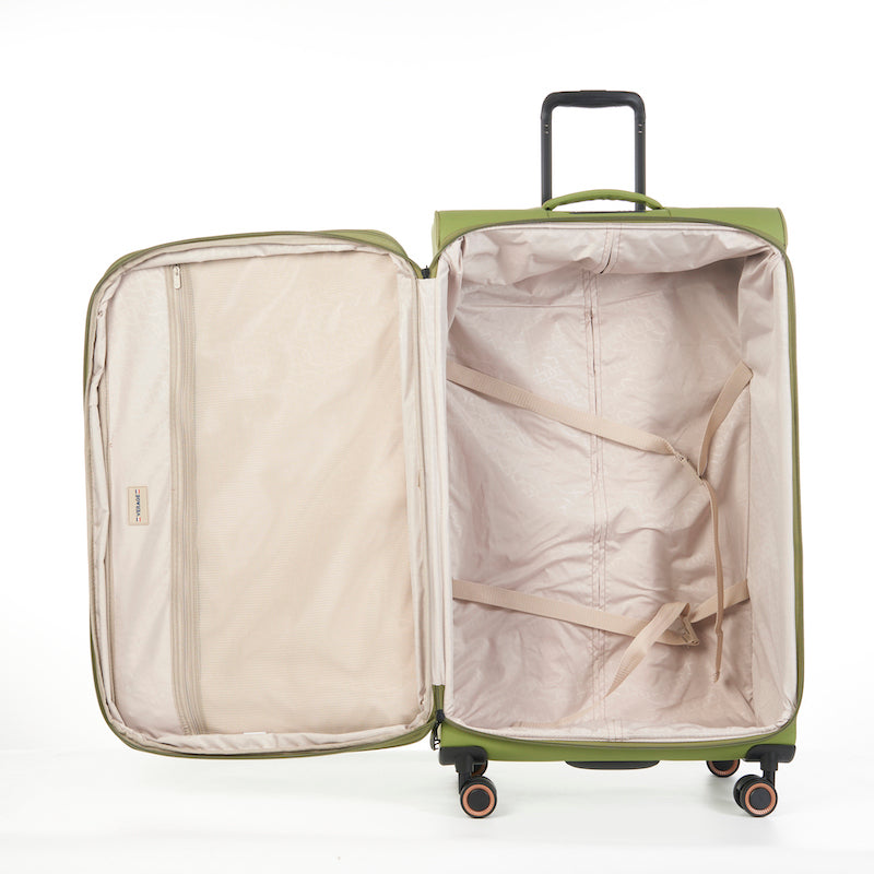 Verage Cambridge Spinner Gr. L Reisetrolley Koffer mit TSA-Zahlenschloss – Extra großer, erweiterbarer Reisekoffer - fern green - Schluga Koffer & Taschen GmbH
