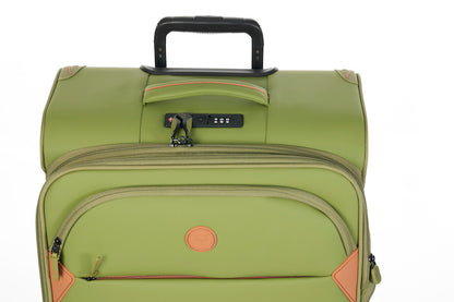 Verage Cambridge Spinner Gr. M Reisetrolley Koffer mit TSA-Zahlenschloss – Erweiterbarer Reisekoffer aus wasserabweisendem Polyester - fern green - Schluga Koffer & Taschen GmbH