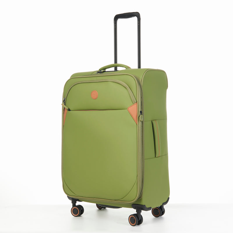 Verage Cambridge Spinner Gr. M Reisetrolley Koffer mit TSA-Zahlenschloss – Erweiterbarer Reisekoffer aus wasserabweisendem Polyester - fern green - Schluga Koffer & Taschen GmbH