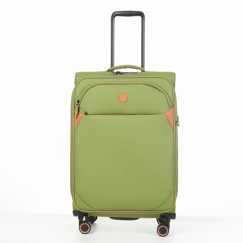 Verage Cambridge Spinner Gr. M Reisetrolley Koffer mit TSA-Zahlenschloss – Erweiterbarer Reisekoffer aus wasserabweisendem Polyester - fern green - Schluga Koffer & Taschen GmbH