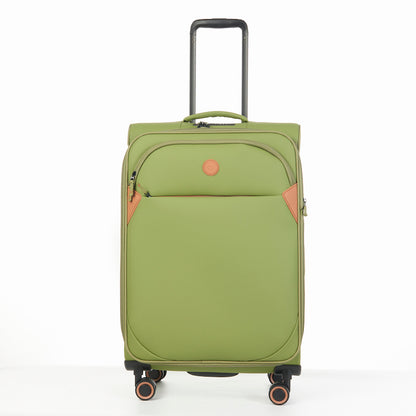Verage Cambridge Spinner Gr. M Reisetrolley Koffer mit TSA-Zahlenschloss – Erweiterbarer Reisekoffer aus wasserabweisendem Polyester - fern green - Schluga Koffer & Taschen GmbH