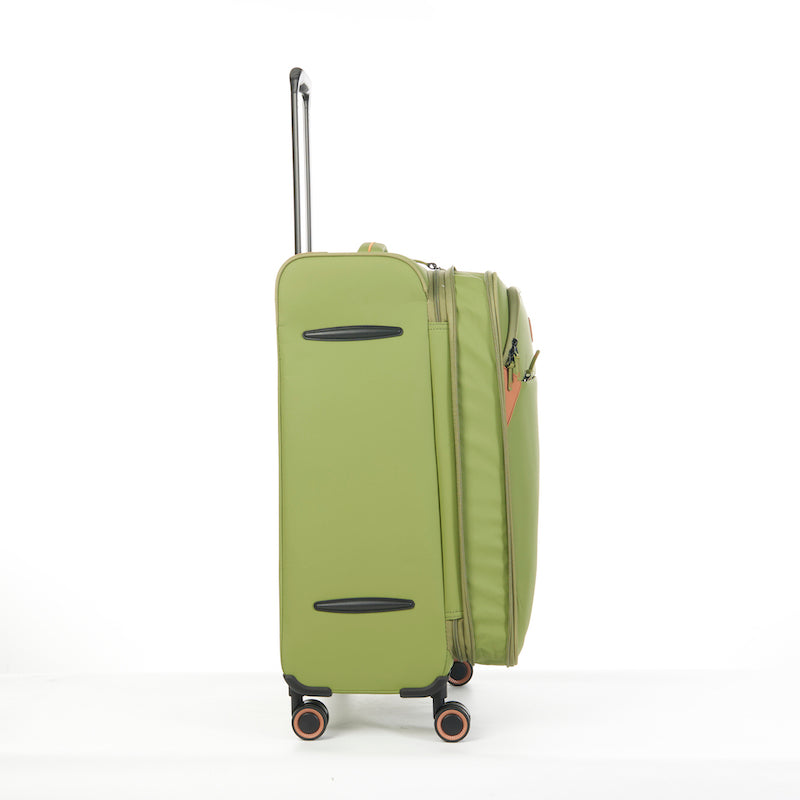 Verage Cambridge Spinner Gr. M Reisetrolley Koffer mit TSA-Zahlenschloss – Erweiterbarer Reisekoffer aus wasserabweisendem Polyester - fern green - Schluga Koffer & Taschen GmbH